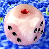 サイコロ ローズクォーツ