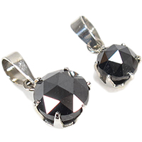 ブラックダイヤモンドのペンダントトップ 1ct